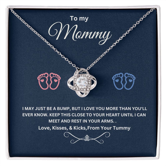 To My Mommy Beautiful Love Knot Necklace