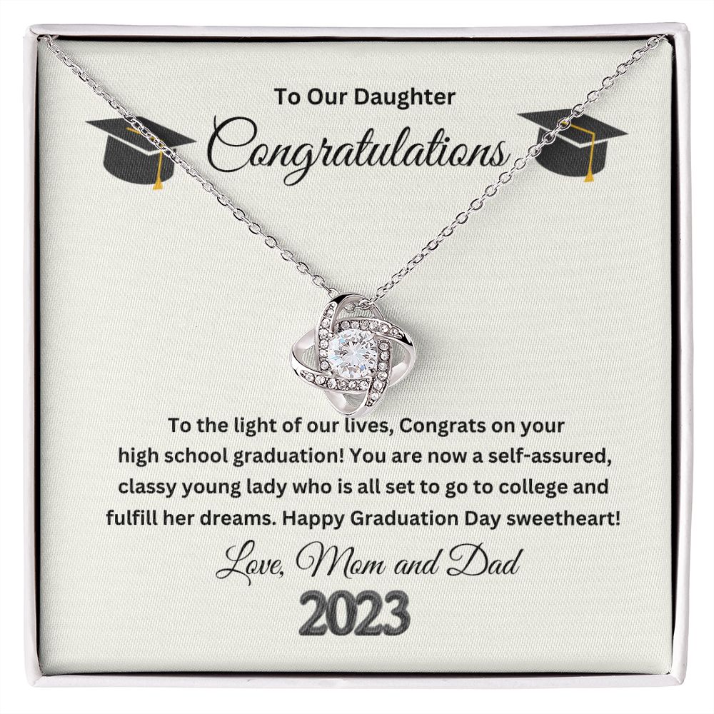 Love Knot Necklace Congratulations