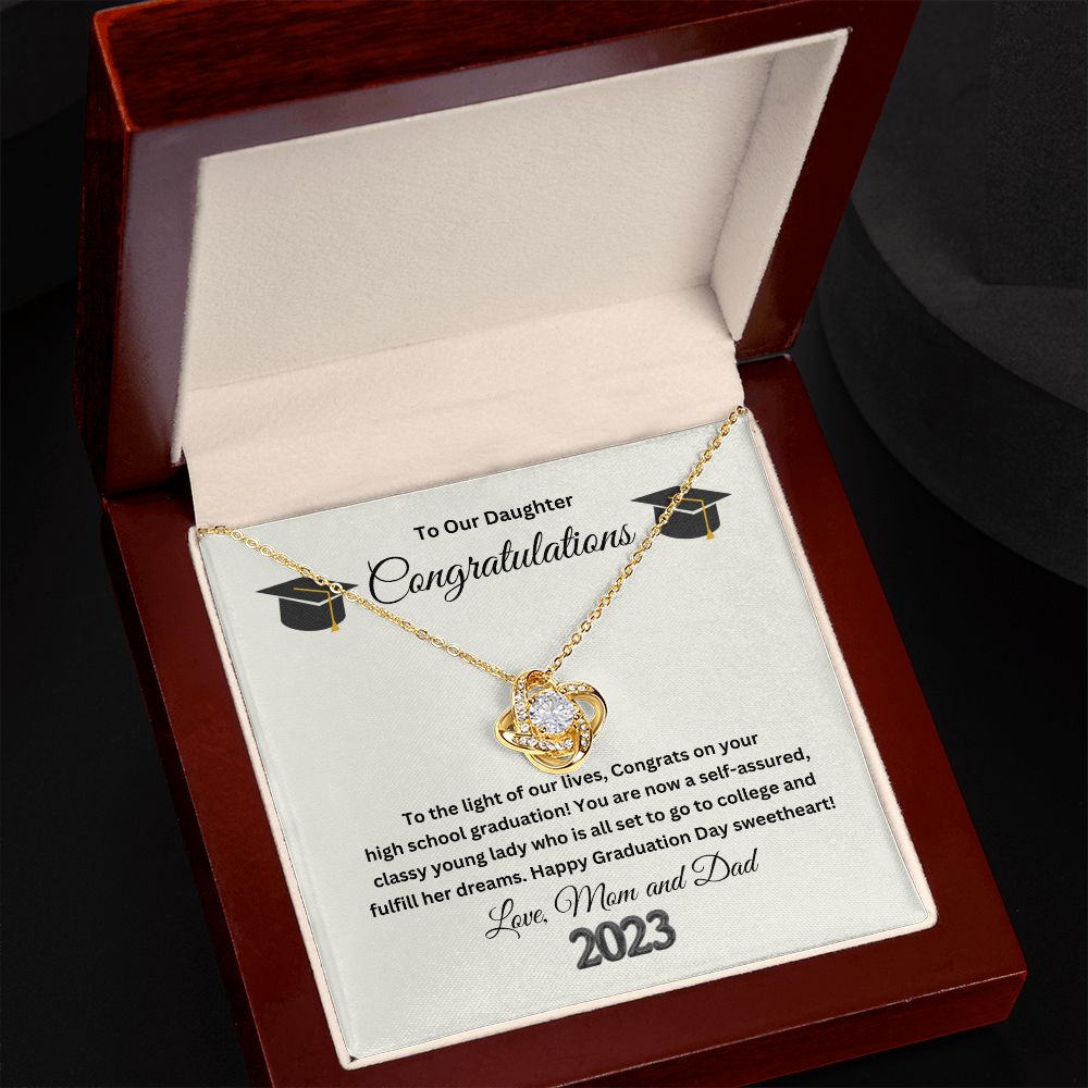 Love Knot Necklace Congratulations