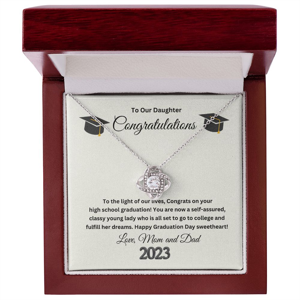 Love Knot Necklace Congratulations
