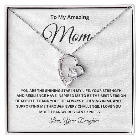 To My Amazing Mom Forever Love Necklace A Special Mom